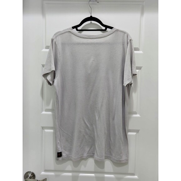 TRUNK LTD BRUCE SPRINGTEEN V-NECK GREY BAND TEE T-SHIRT TOP BORN IN USA WOMEN M - Picture 5 of 9